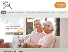 Tablet Screenshot of lookingforcare.com
